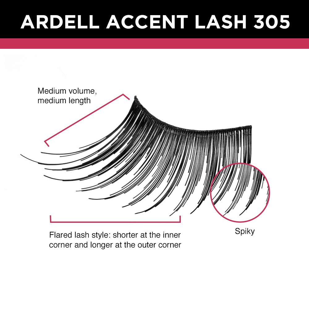 Ardell Accent Lashes 305, 4 Pack