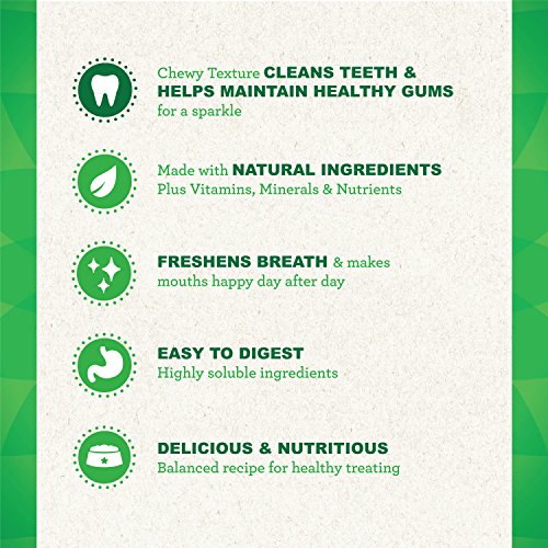 GREENIES TEENIE Natural Dog Dental Care Chews Oral Health Dog Treats Fresh Flavor, 27 oz. Pack (96 Treats)