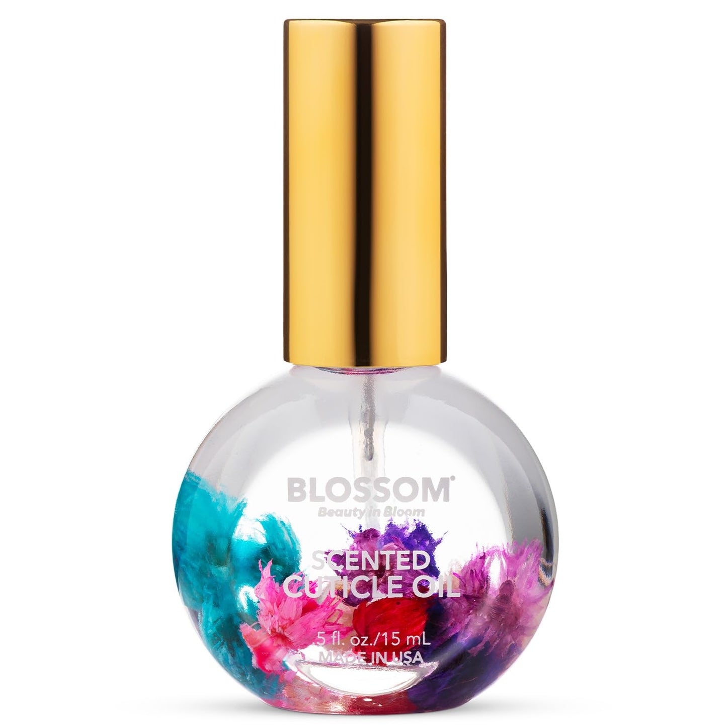 Blossom Hydrating, Moisturizing, Strengthening, Scented Cuticle Oil, Infused with Real Flowers, Made in USA, 0.5 fl. oz, Pineapple