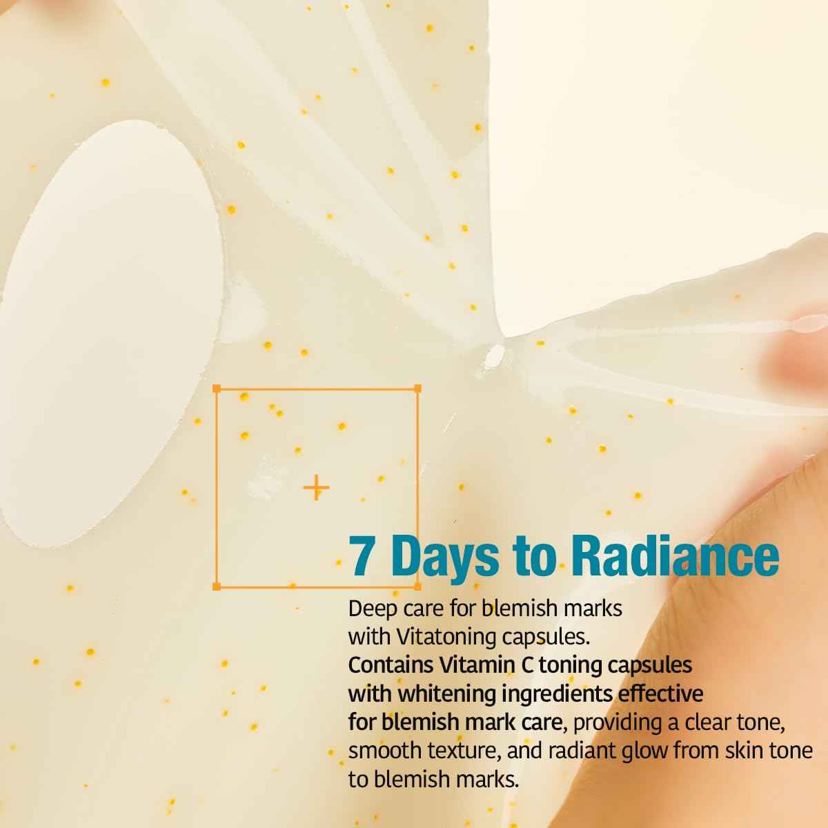 GOODAL Green Tangerine Vita C Gel Mask, Deep Moisturizing Hydrogel Essence, Vitamin C Face Mask for Glass & Glow Skin, Overnight Facial Mask, Jelly Mask for Sensitive Skin, Korean Skin Care, 5EA