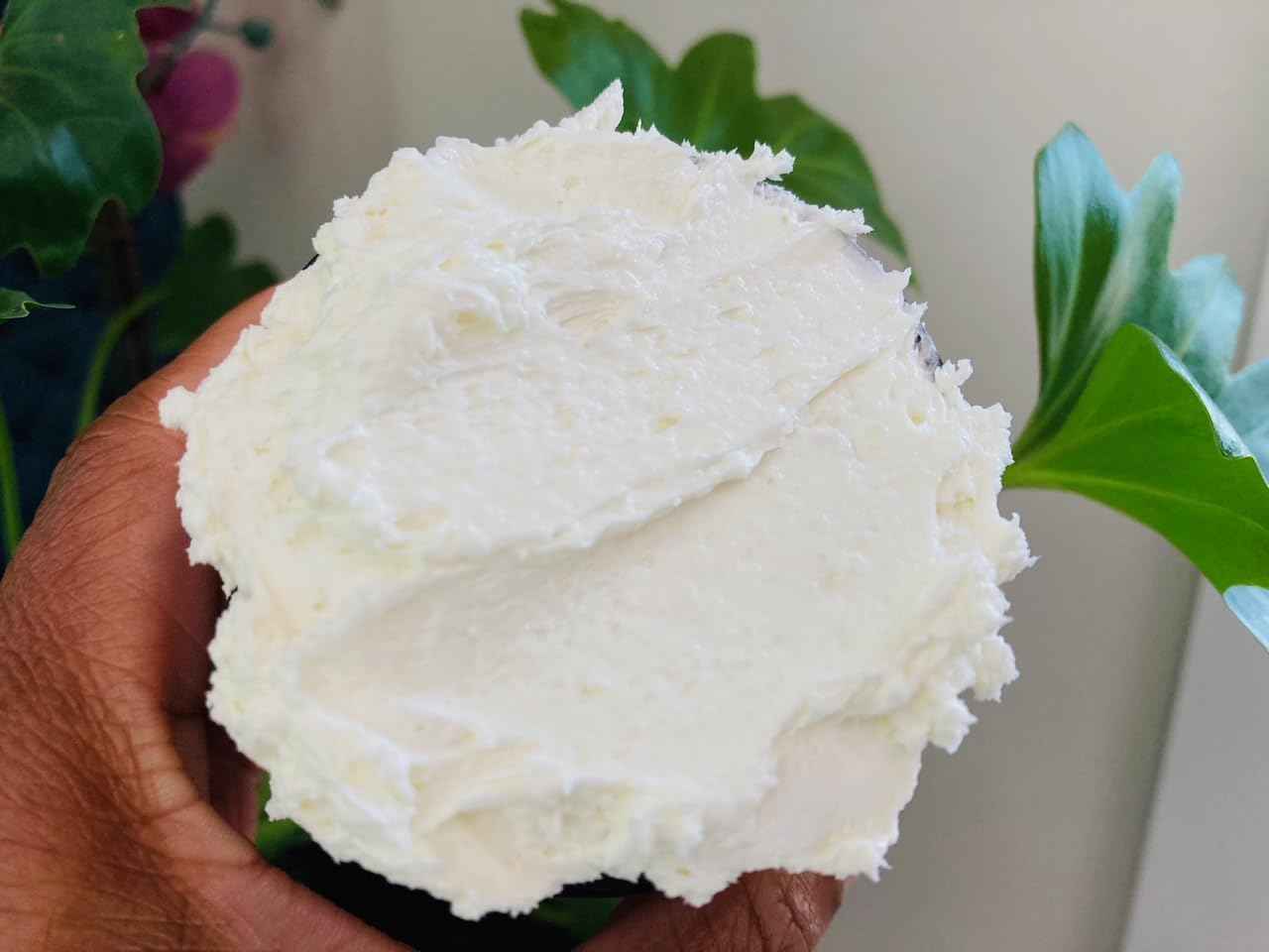 Oslove Organics Mango Butter 2 LB Pure, Natural, Hand -packed, Fresh & Fluffy in DIY mixes | Obtained from Mango seeds | Use for DIY leave in conditioner, Salves, Body Butter, Lotions & Soaps