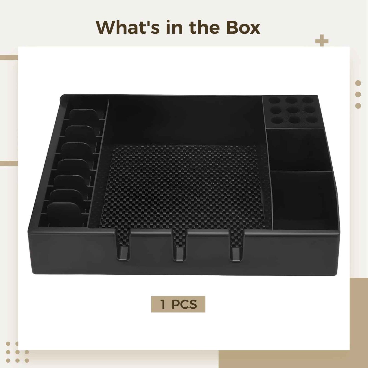 Hair Clipper Organizer Case, Multifunctional Barber Tray for Salon, Ideal for Storing Clippers, Scissors, Combs, and Other Tools, Non-Slip ABS Plastic Design