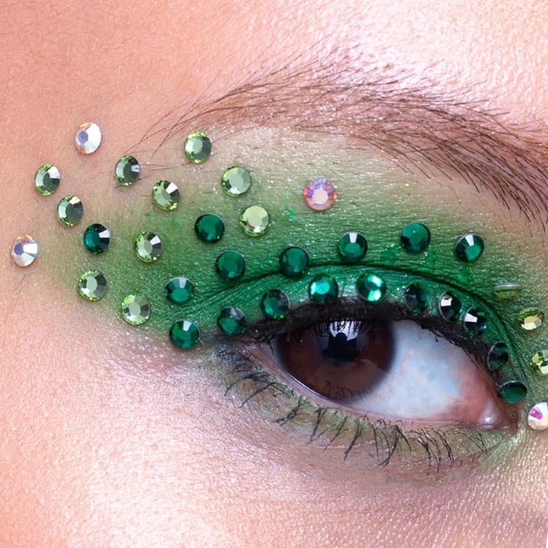 St Patrick's Day Face Gems Sticker Set - 4 Pack
