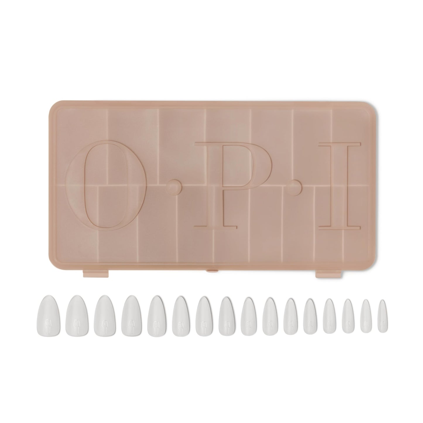 OPI GELevate Soft Gel, Nail Tips | Almond Shape Extensions | Flexible & Natural Fit | 1 Box with 16 Sizes
