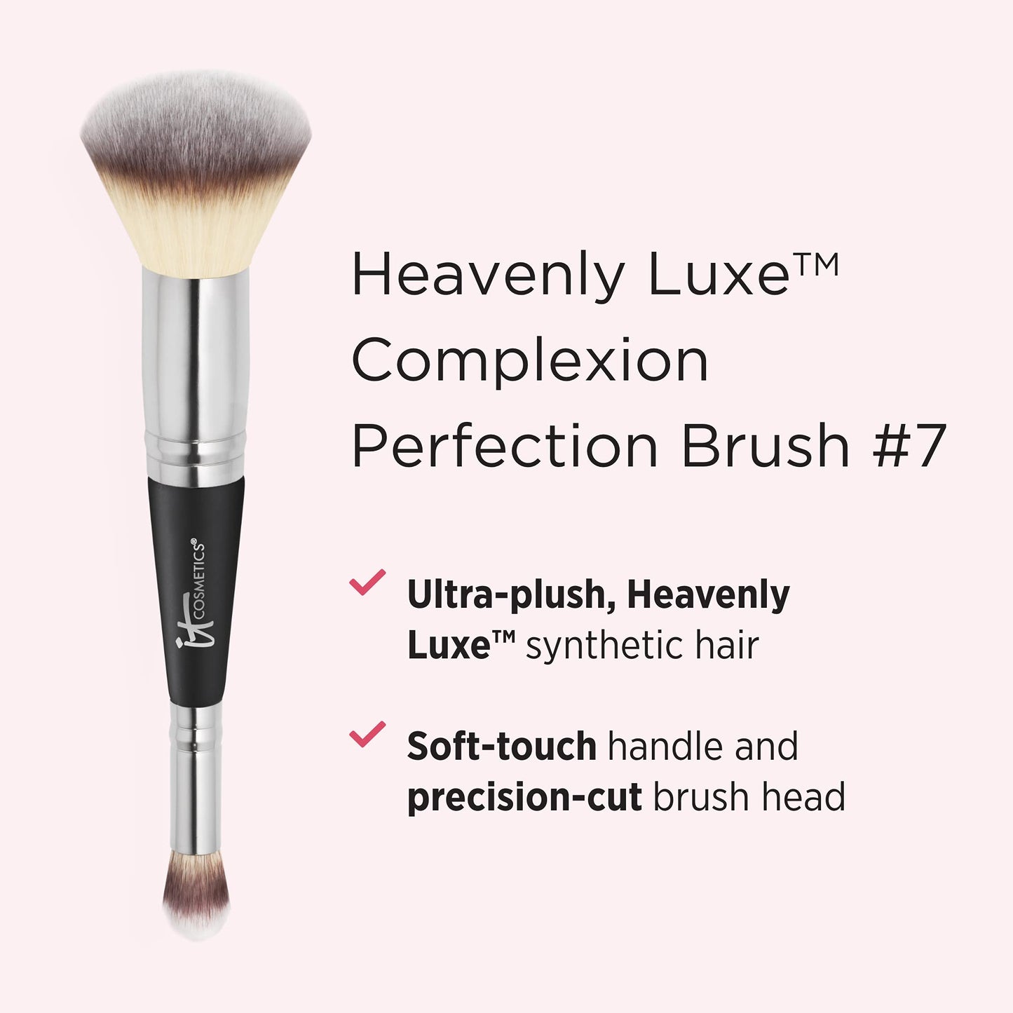 IT Cosmetics Makeup Set - Includes Supersize Bye Bye Under Eye Concealer (44.0 Deep) + Heavenly Luxe Complexion Perfection Concealer Brush (1 fl oz) - with Collagen, Hyaluronic Acid & Antioxidants