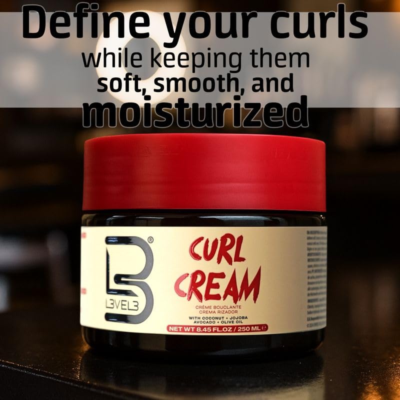 L3 Hydrating Curl Cream - Coconut & Jojoba Oil, 8.45 fl oz