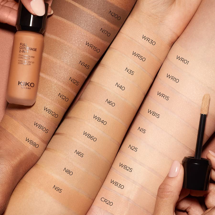 KIKO MILANO - Full Coverage 2-in-1 Foundation & Concealer 06 - Wb 15 2 in 1 foundation and concealer, superior coverage