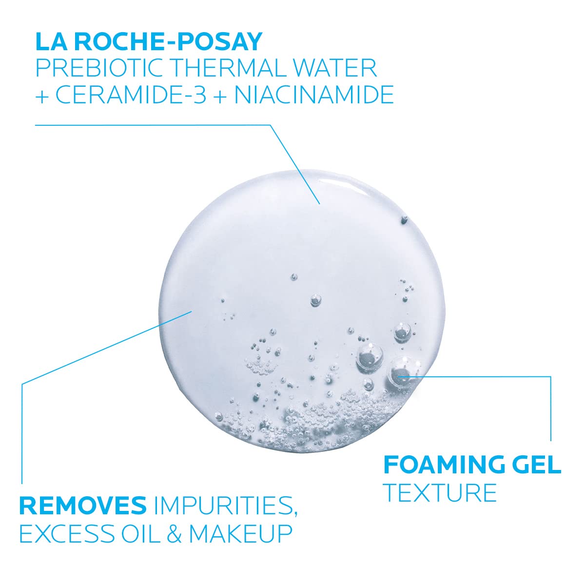 La Roche-Posay Toleriane Purifying Foaming Facial Cleanser, Face Wash for Oily and Normal Skin with Niacinamide, Won’t Dry Out Skin, Soap And Fragrance Free