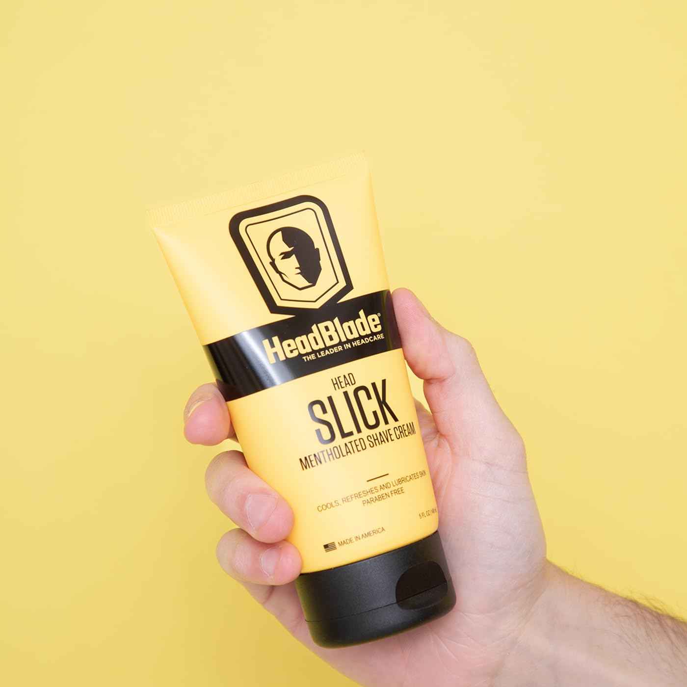 HeadBlade HeadSlick Men's Head & Skull Shaving Cream | No more Nick, Cuts, or Razor Burns | 5 oz (3 Pack)