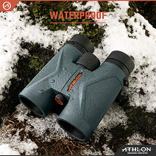 Athlon Optics Midas UHD 8x42 Binoculars with ED Glass Waterproof Gray