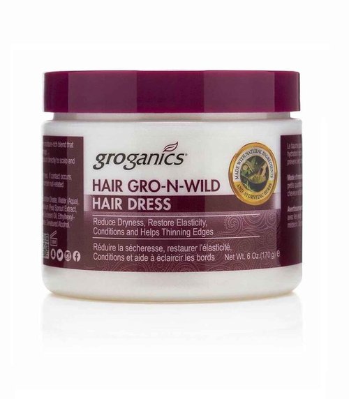Groganics Hair Gro-N-Wild Conditioning Creme, 6 oz (Pack of 2)