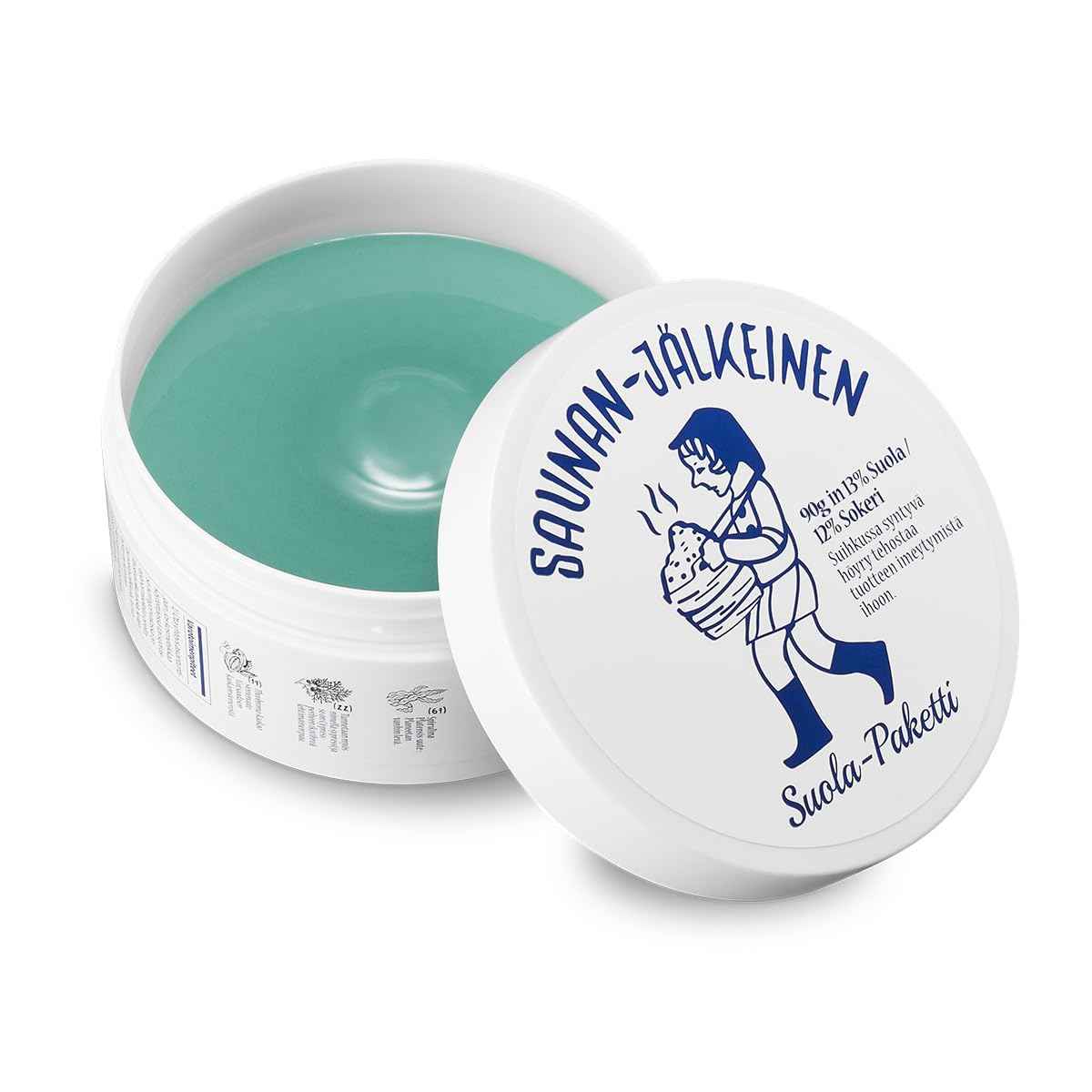 Torhop Saunan Heating Salt Mask(3.17 oz) - Top Finnish Sea Sauna Salt Mask for better skin. Healing dead skin cells and effective pore reducer. No more blackheads.