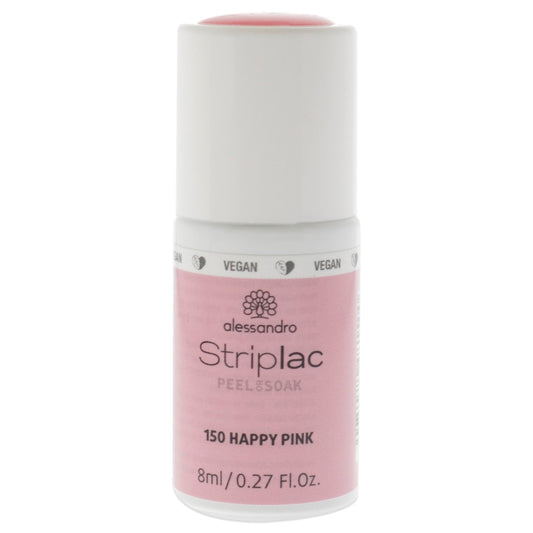 alessandro Striplac Peel or Soak Nail Polish -150 Happy Pink for Women- 0.27 oz