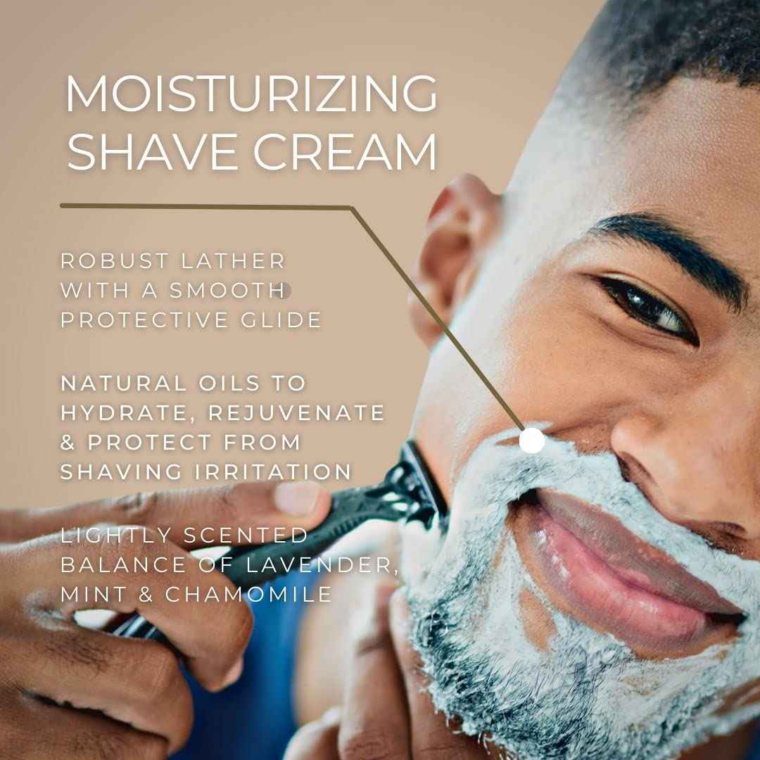 Burke Avenue Moisturizing Shave Cream – Protects Skin from Irritation & Razor Burn | Hydrating Rich Lather | Sensitive Skin Approved