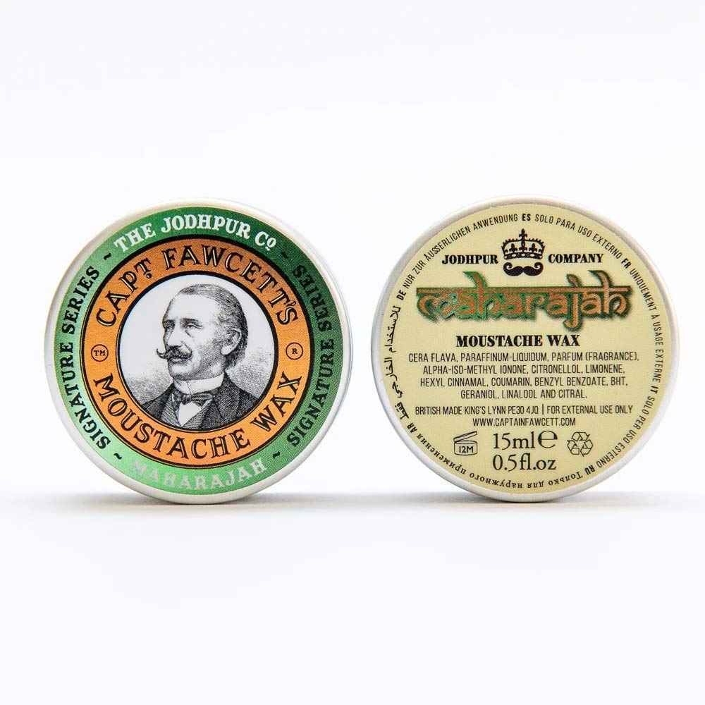 CAPTAIN FAWCETT Moustache Wax 0.5oz (0.5oz, Maharajah)