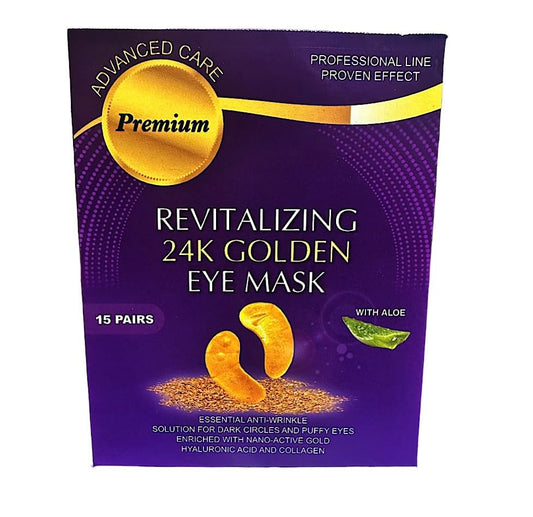 Advanced Care 24k Gold Under Eye Patches with Aloe 15 Pairs