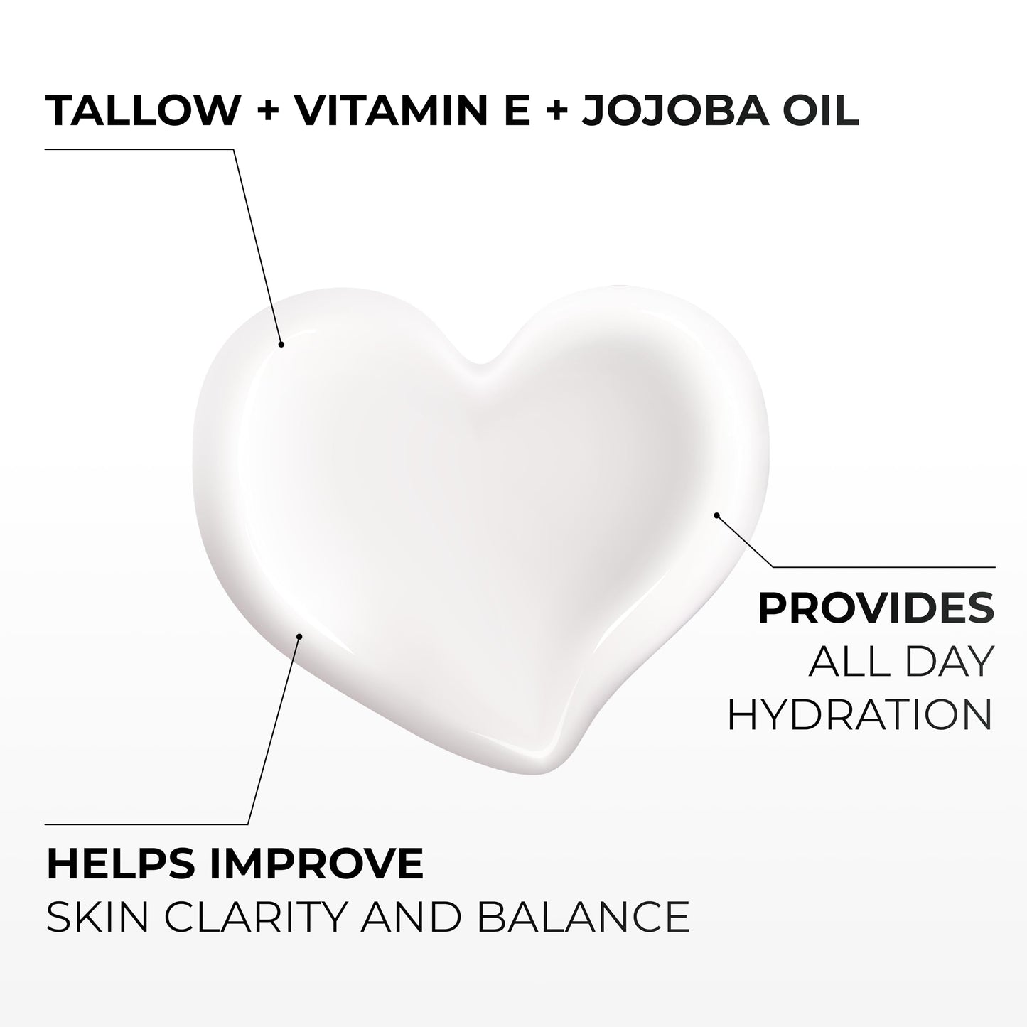 Clean + Kind Daily Moisturizing Lotion – Tallow Body Lotion with Aloe Vera, Shea Butter, Jojoba Oil, MCT Oil & Vitamin E – Deep Hydration for Dry, Rough, Sensitive Skin (8 oz, Vanilla)