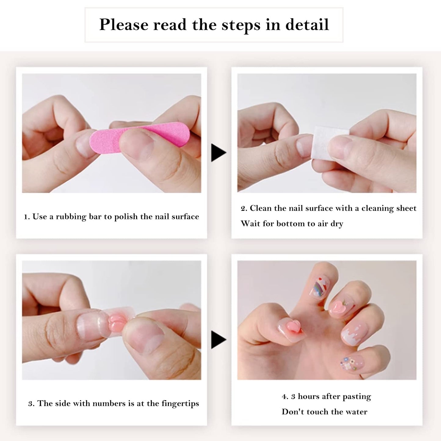 Press On Nails, Wedding False Nails,Reusable Nail Stickers, Artificial Glossy Fake Nails, Press on Fake Nails for Women/Girls(Small, Hong Kong Style Beauty)