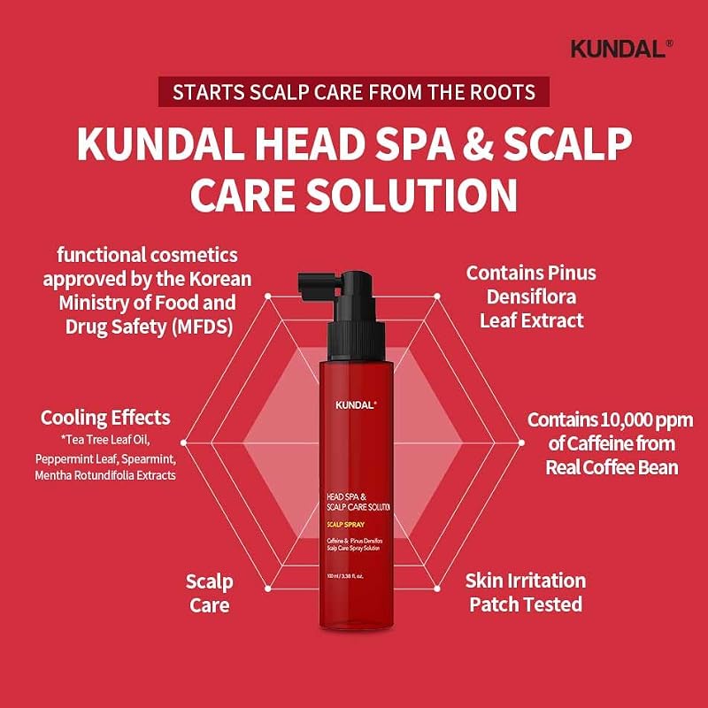 KUNDAL Caffeine Hair Loss Serum & Scalp Tonic - Cherry Blossom