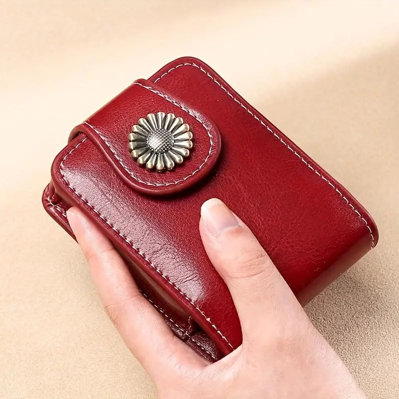 Ximimark 2pc Vintage Lipstick Case with Mirror - Cowhide