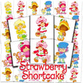 Strawberry Shortcake Tattoos Party Favors Bundle - 72 Perforated Individual 2" x 2" Temporary Tattoos for Kids Boys Girls | Strawberry Shortcake Party Supplies
