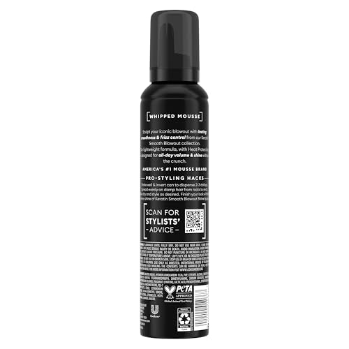 TRESemmé Keratin Smooth Whipped Mousse - Heat Protection, 7 fl oz