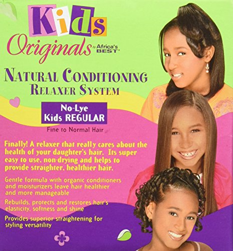 Originals by Africa's Best Kids Natural Conditioning Relaxer System With Scalpguard (Regular Kit) Fortified and Enriched with Our Special Herbal Blend, Protect and Strengthen Your Child’s Hair