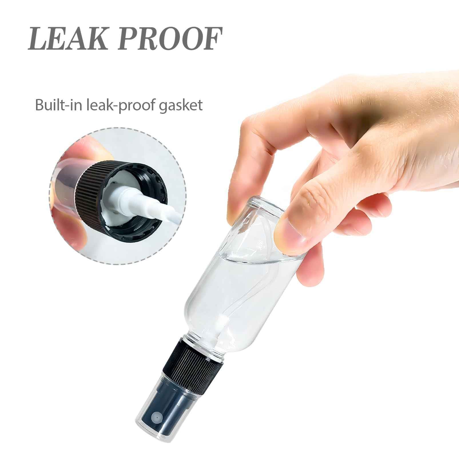 ALIFEIA 1 oz Glass Spray Bottles,Small Empty Fine Mist Refillable Travel Spray Bottle for Cleaning,Perfume,Aromatherapy,Cosmetic Sprays,Hair,Essential Oils with Fine Mist Dispenser（3 Pack）