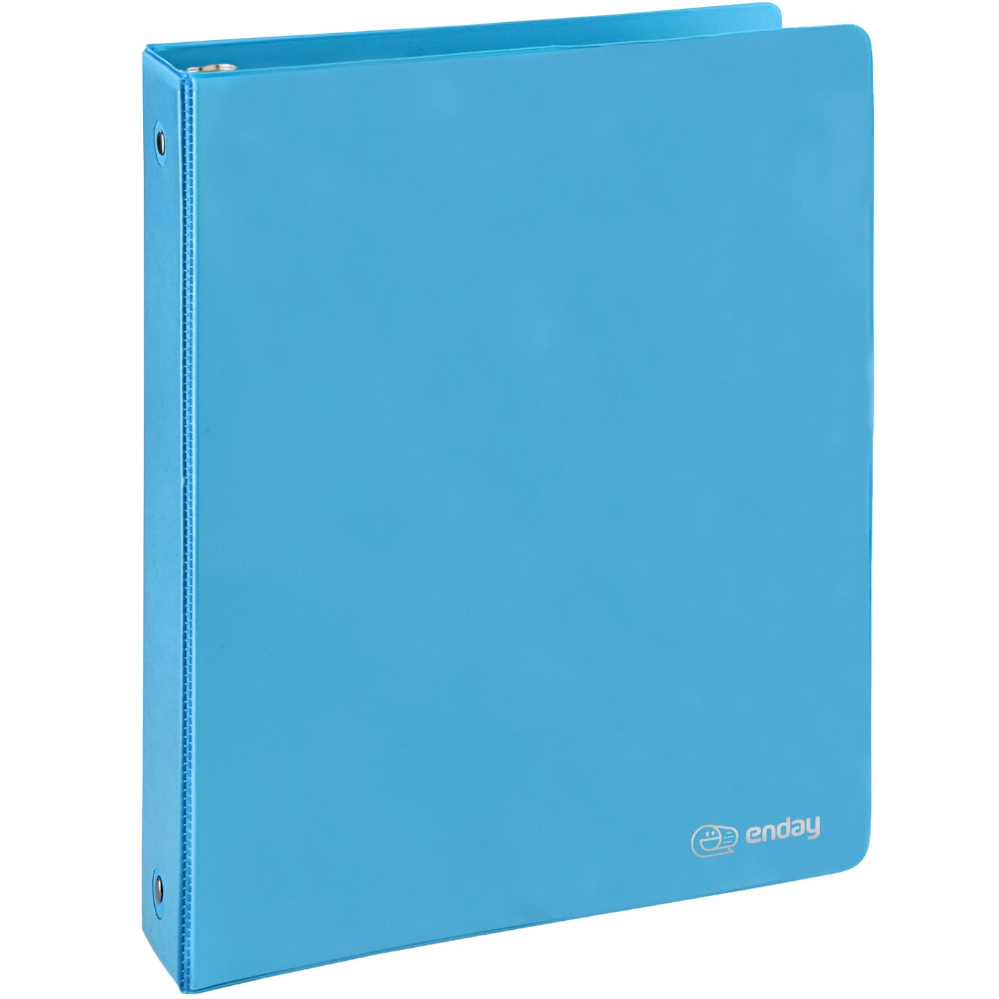 3 Ring Binder 1.5 Inch Blue, 1 ½ inch Binder Clear View Cover with 2 Inside Pockets, Colored School Supplies Office and Home – by Enday