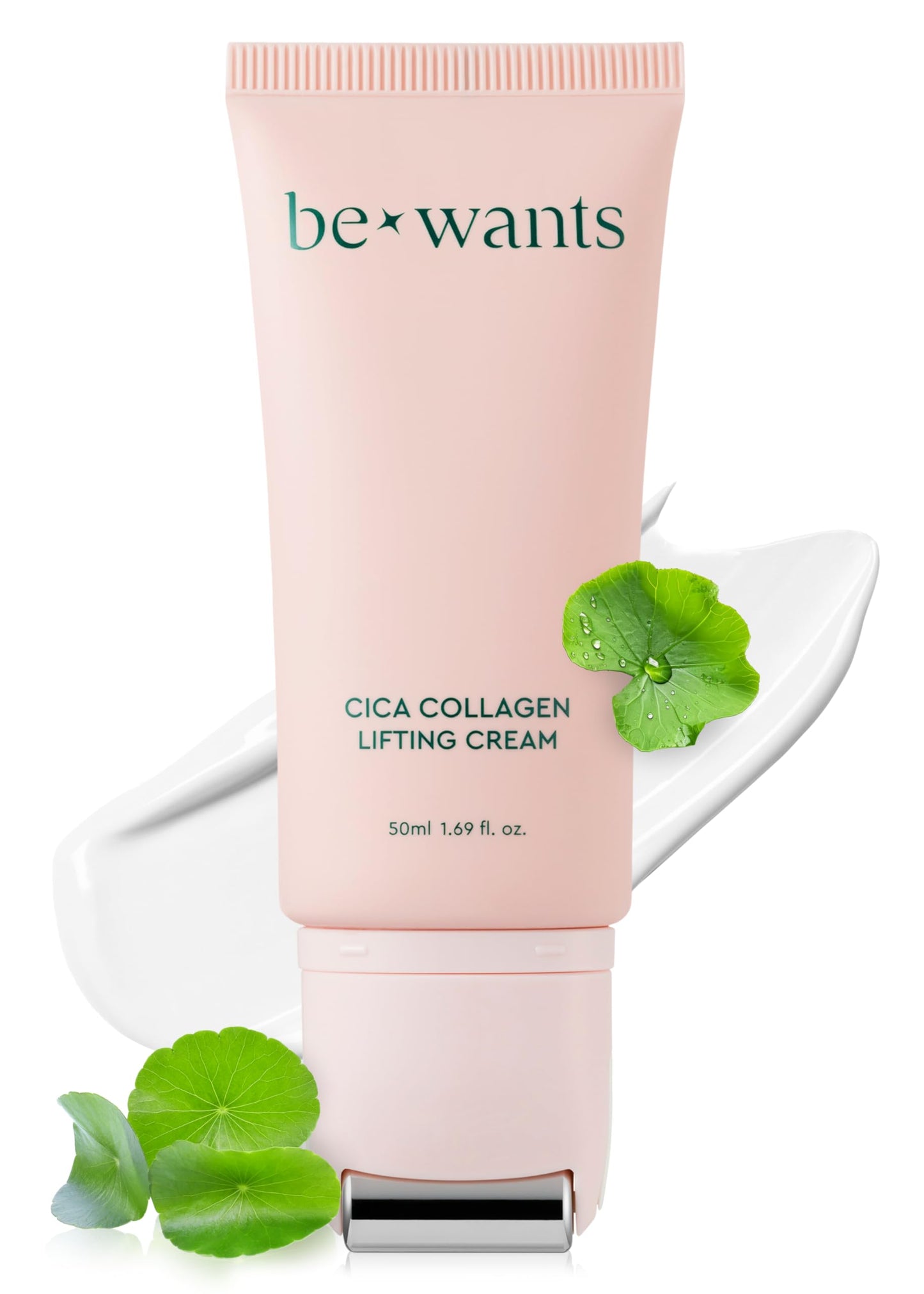 BE+WANTS [K-Beauty] Bewants Neck Lifting & Firming Cream with Centella Asiatica | Vegan Hyaluronic Acid | Neck Firming Cream Tightening Lifting Sagging Skin with Gua Sha Roller | Korean Skincare