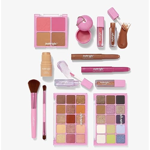 JoyBright by Ulta Beauty Y2Cutie Beauty Box, Makeup Collection Set with Eyeshadow Palettes, Lipstick, Blush