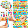 Beach Party Favors 48PC Set – Tattoos & Slap Bracelets