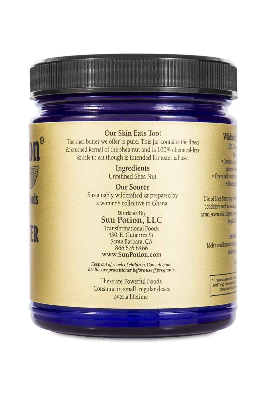 Sun Potion Shea Butter (Wildcrafted) - Skin Food (222g)