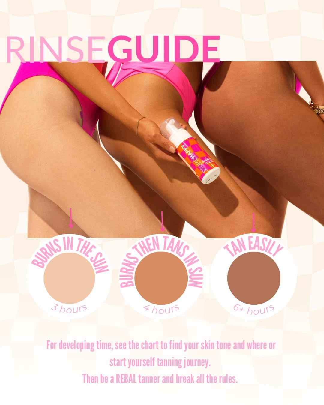 Self Tanner Mousse for Women – Sweat-Resistant, Odor-Free & Streak-Free | Brown-Based, Water-Based Formula for a Natural Medium Tan | Rapid Rinse, Non-Toxic Sunless Tanning Mousse, 4.2 fl oz