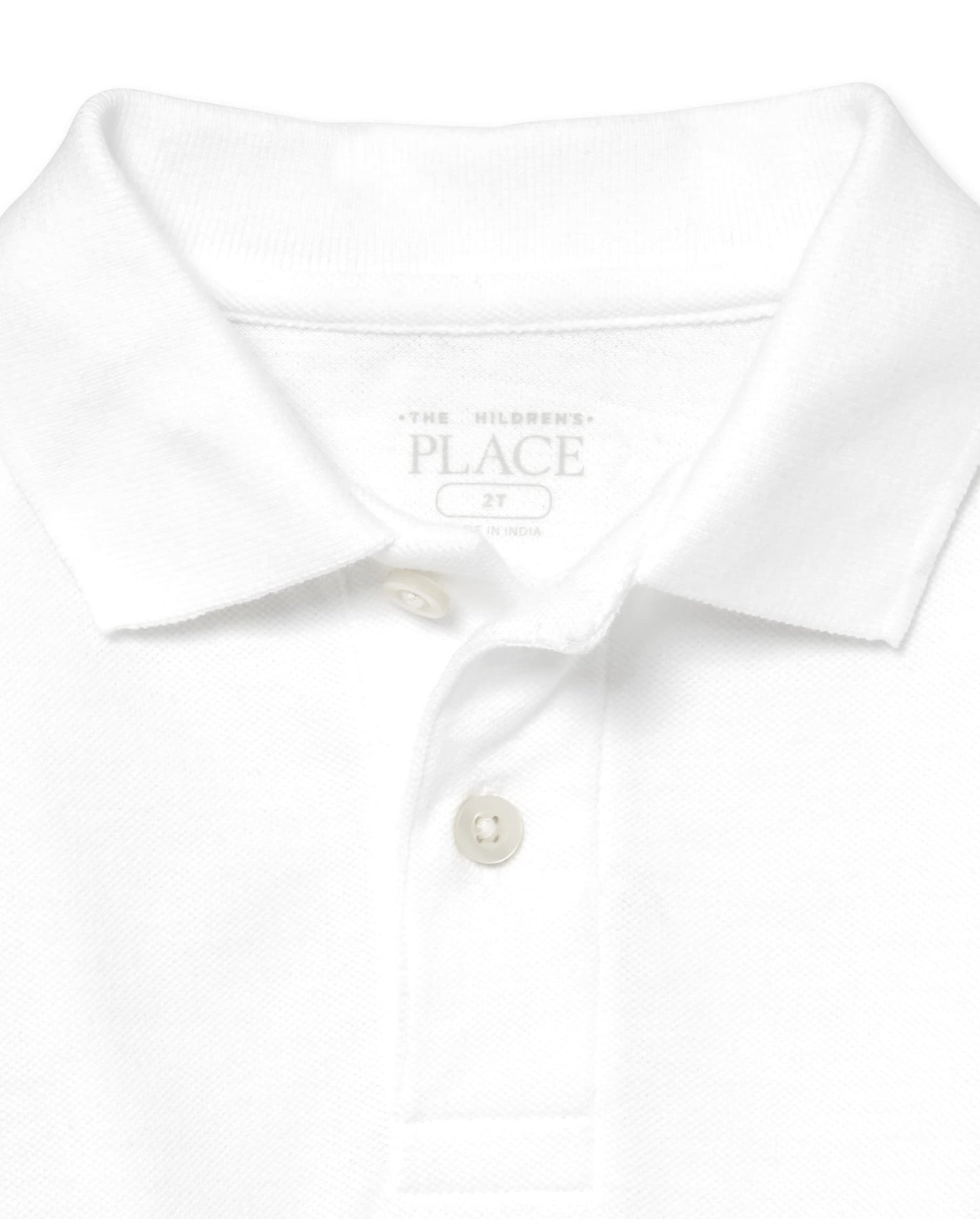 The Children's Place Baby Boys and Toddler Boys Short Sleeve Pique Polo, White, 6-9 MONTHS