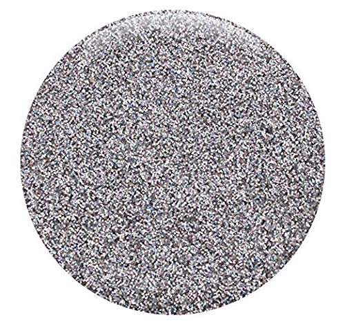 GLITTIES - Silver Jewel - Holographic Loose Fine Glitter Powder (.008") - Great for Nail Art, Nail Polish, Gel, Gel Polish or Acrylic Nail Powder - Solvent Resistant - (30 Gram Jar)