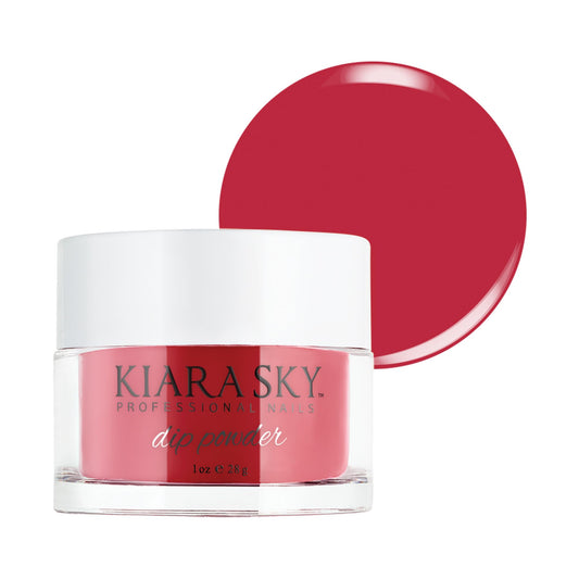 Kiara Sky Long Lasting Nail Dip Powder Red Tones 1 oz, Socialite