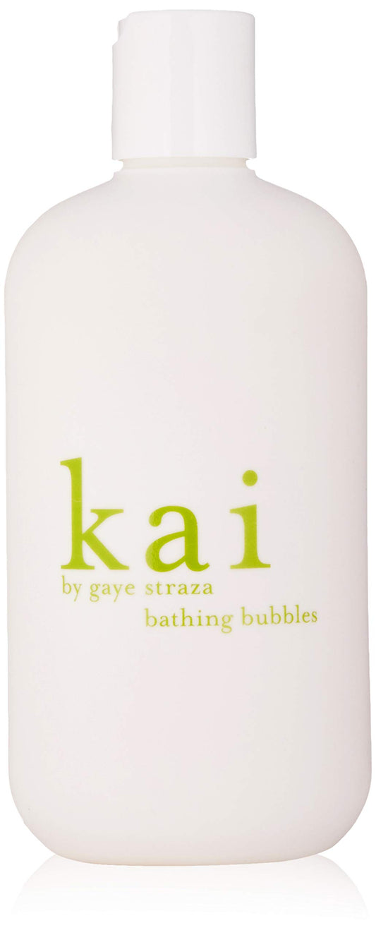 kai Bathing Bubbles, 12 Fl Oz., Bubble Bath Rich in argan Oil, Scented with Our Signature Gardenia Wrapped in White Exotics, Vegan, Cruelty Free, Made in The USA,