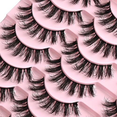 FARRED Fluffy Lashes 16mm Wispy Cat Eye - 14 Pairs