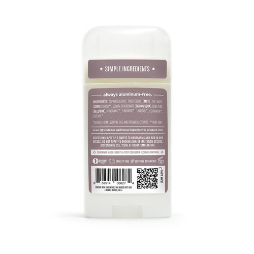 HUMBLE BRANDS Original Formula Aluminum-free Deodorant. Long Lasting Odor Control with Baking Soda and Essential Oils, Patchouli and Copal, Pack of 3