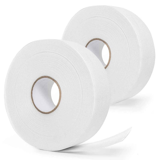 Vumdua 2PCS Non-woven Wax Strip Roll for Body and Facial Hair Removal, 2.76" X 100 Yards Tear-Resistant Waxing Paper for Eyebrow, Leg Removal, Salon Grade