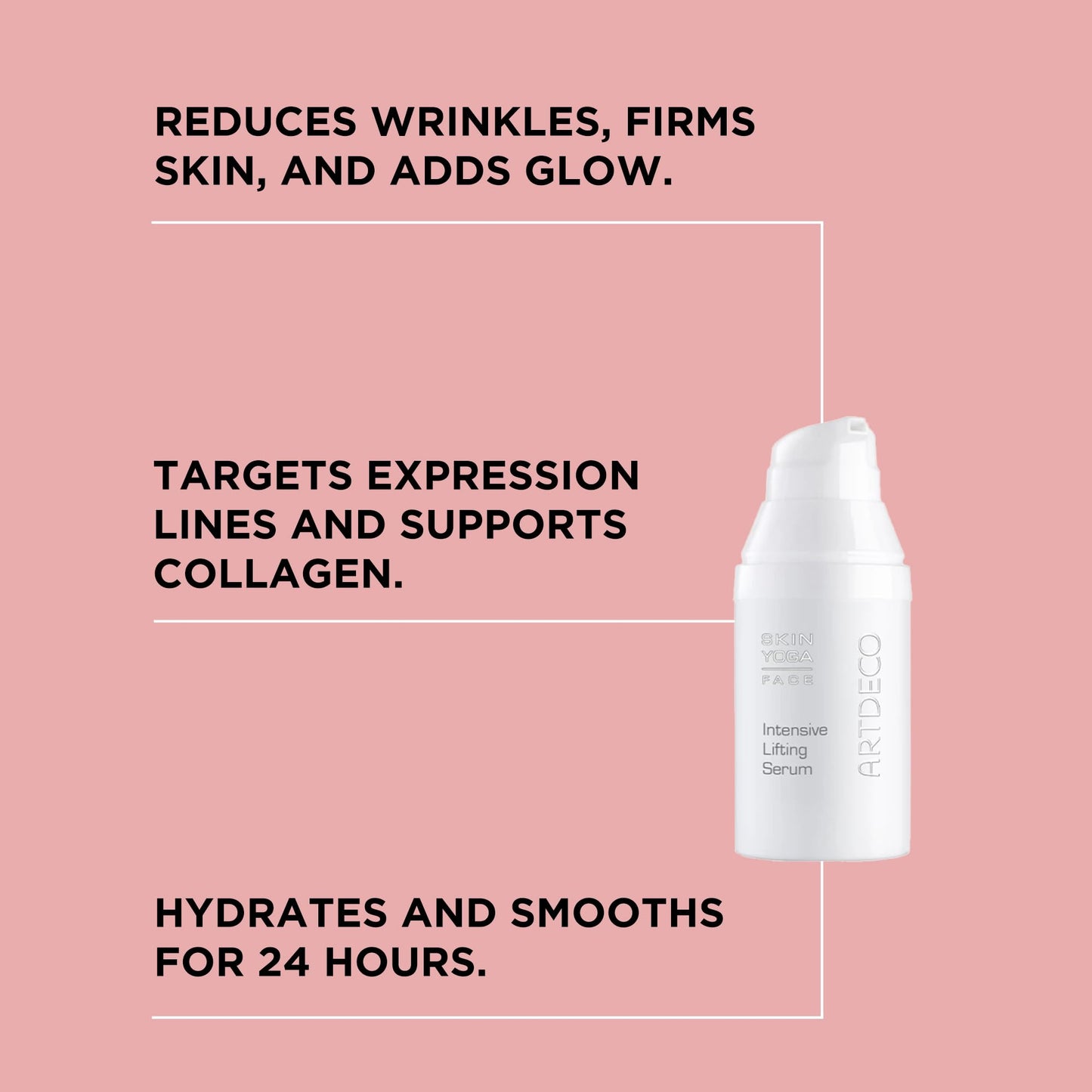 ARTDECO Intensive Lifting Serum - Anti-Aging Serum for a Youthful Appearance - Hydrating Serum with Instant Firming Effect - Long Lasting Effect - Facial Skin Care - Hyaluronic Acid - 1.05 Fl Oz