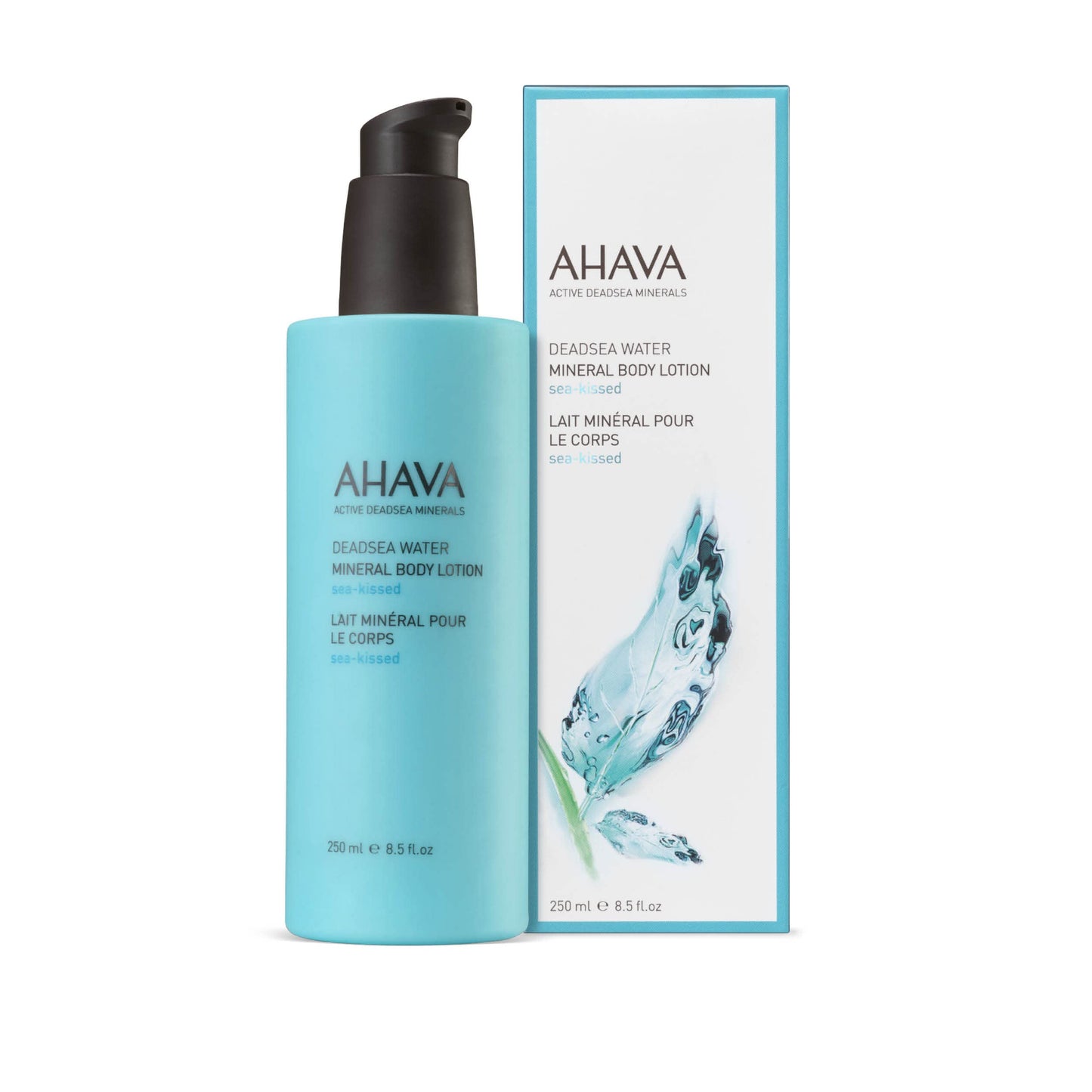 AHAVA Dead Sea Water Mineral Body Lotion, Sea-Kissed - Provides All Day Hydration, Helps Fight Dehydration, Refines Skin's Texture, Enriched with Exclusive Osmoter, Aloe Vera & Witch Hazel, 8.5 Fl.Oz