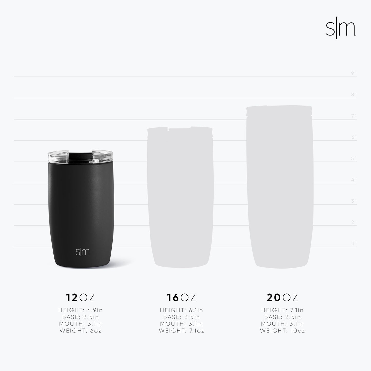 Simple Modern Travel Coffee Mug Tumbler with Flip Lid | Reusable Insulated Stainless Steel Cold Brew Iced Coffee Cup Thermos | Gifts for Women Men Him Her | Voyager Collection | 12oz | Canary