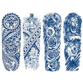 Semi Permanent Full Arm Tattoo Sleeves - Pack of 4
