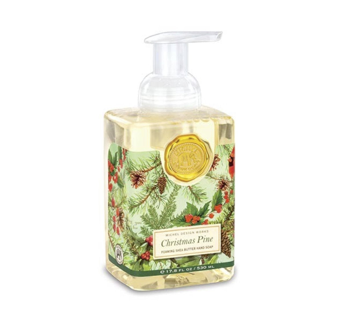 Michel Design Works Scented Foaming Hand Soap, Christmas Pine, 17 Fl Oz