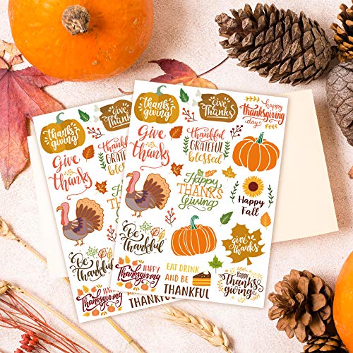 Thanksgiving Temporary Tattoos - 12 Sheets Turkey Party Favors