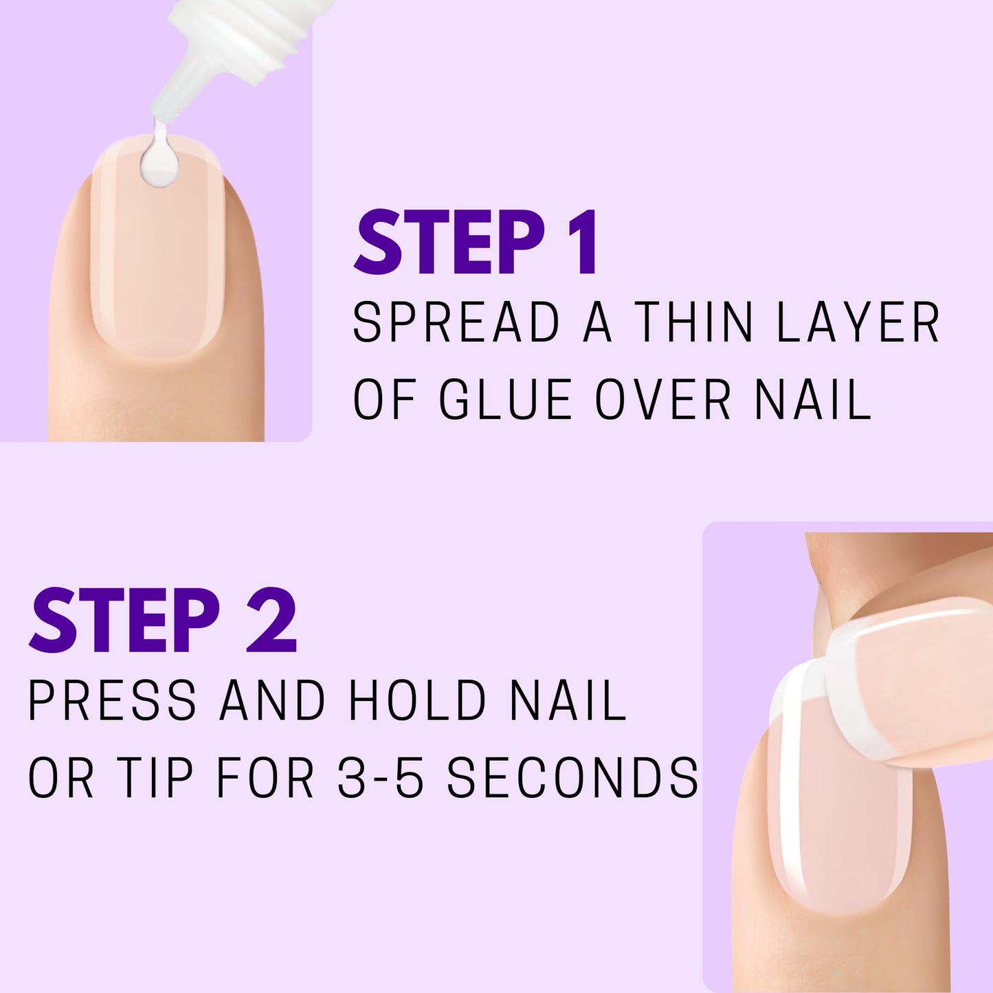 Nailene Ultra Quick Nail Glue - Durable, Easy to Apply False Nail Glue – Repairs Natural Nails – Quick-Drying Nail Adhesive Lasts Up to 7 Days - 3 g/0.10 oz - 3 Pack