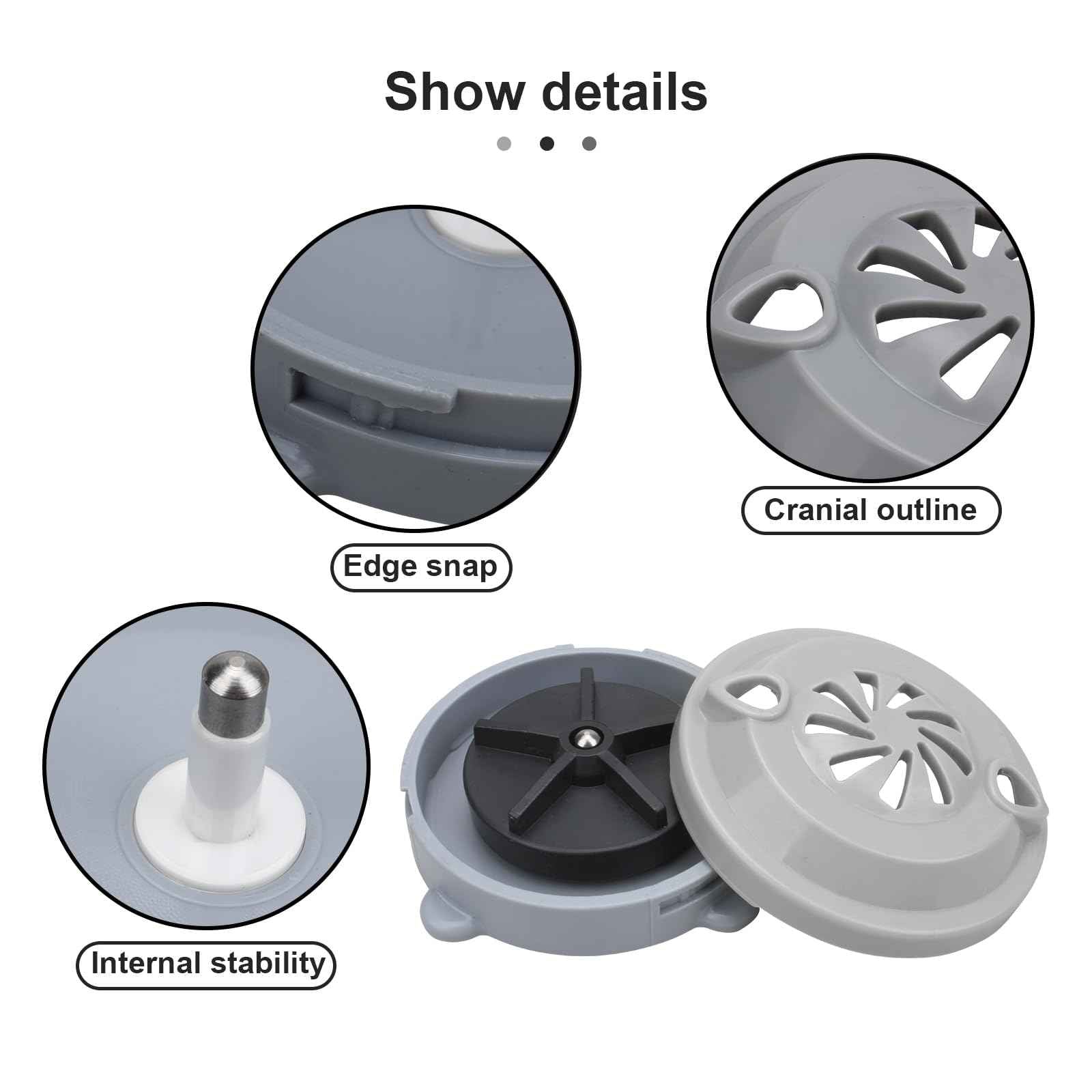 BF-004 Pipeless Magnetic Jet Head Motor for Pedicure Spa Chair Part,Universal Pedicure Jet Replacement for LURACO Magnetic Jet Includes Propeller and Cap