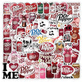 56 Pack Soda Cola Vinyl Stickers - Waterproof Decals